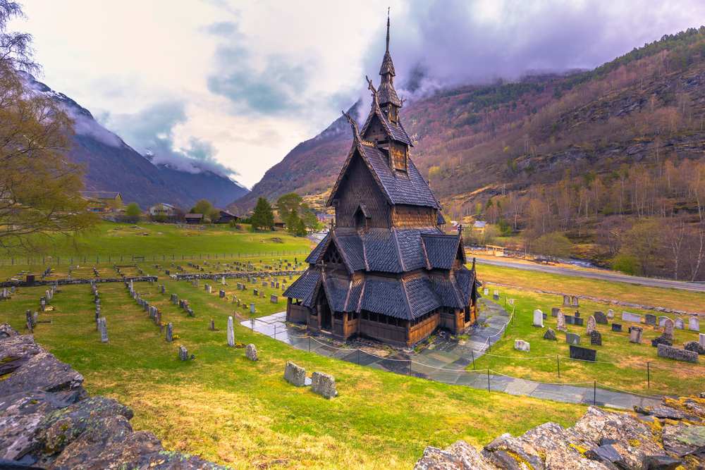 Norway church in a town