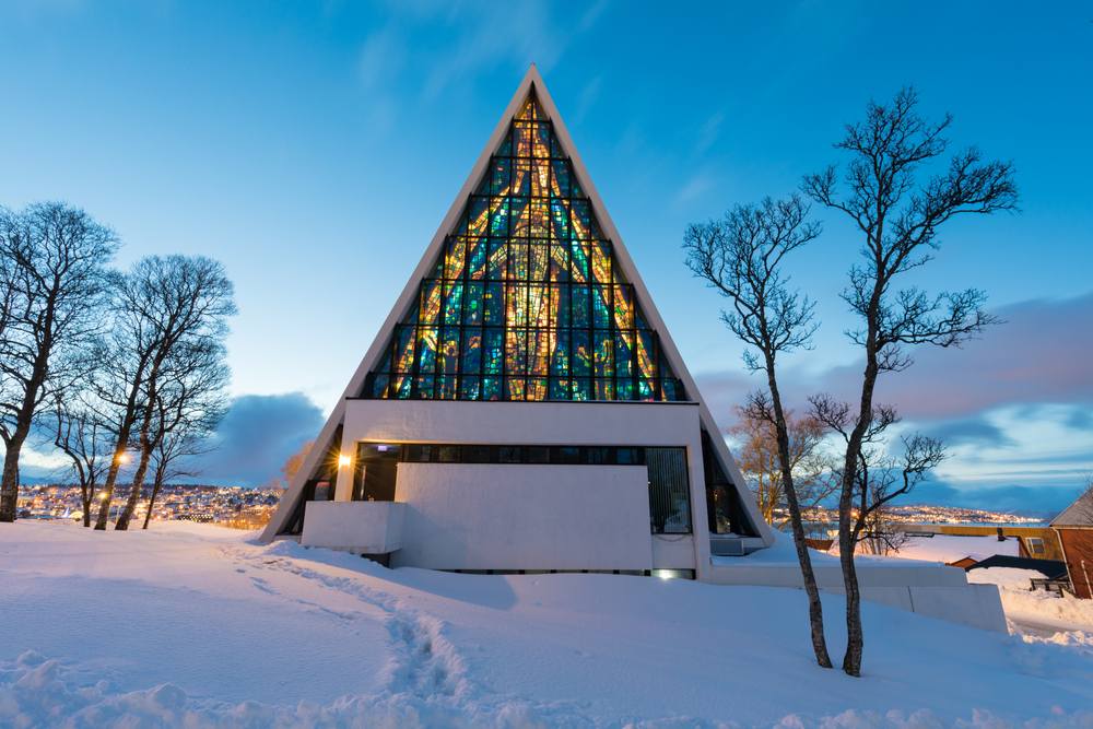 Arctic Cathedral in north of Norway
