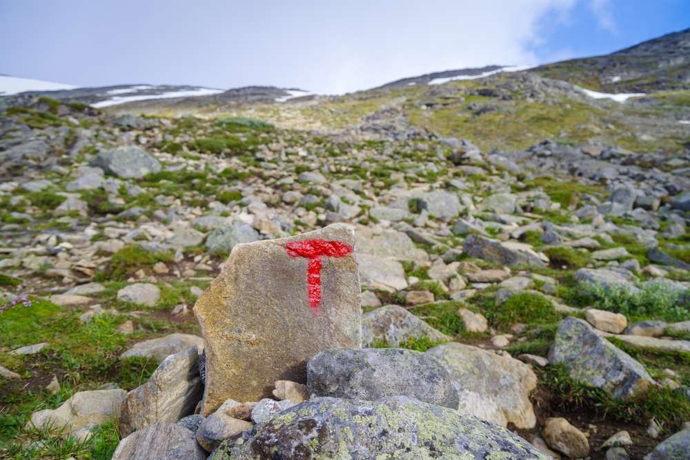 Galdhoppigen hike in Norway