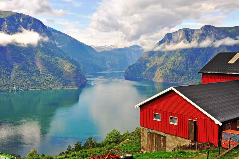 Views of Sognefjord in Norway