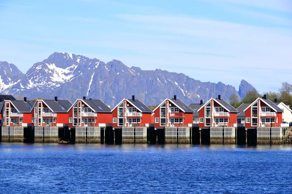 Houses in Lofoten Islands