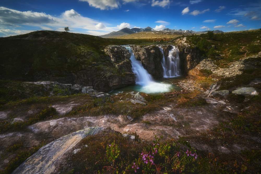 Waterfall in Rondane 