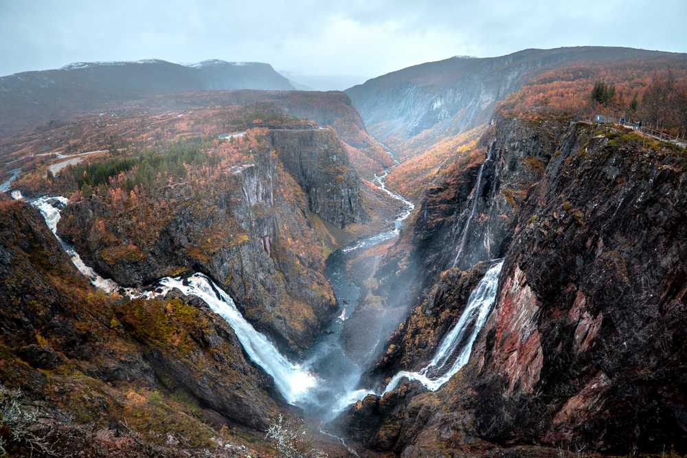 Voringsfossen Waterfall in Norway