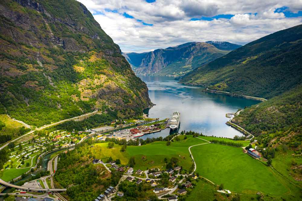 Flam Town in Norway