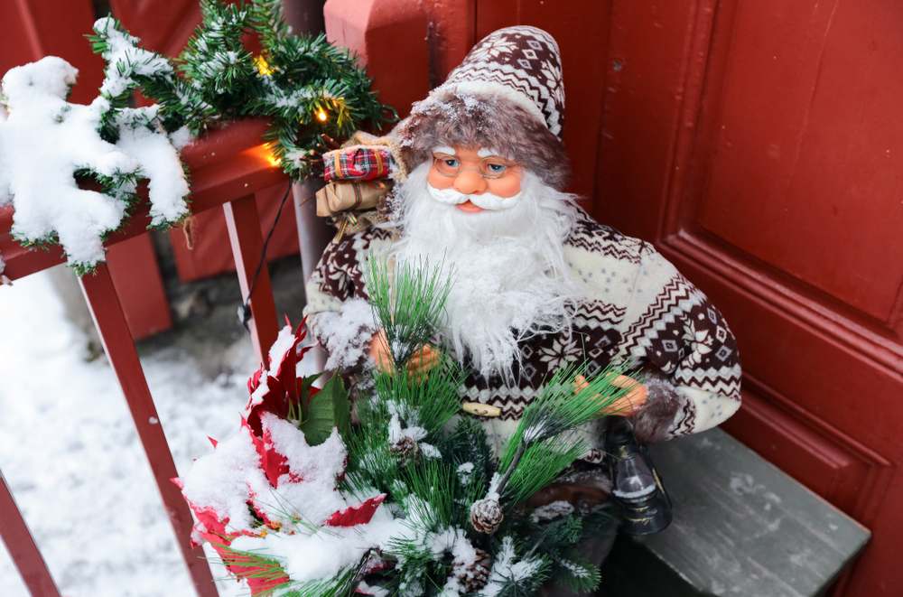 Santa Claus during Christmas in Norway