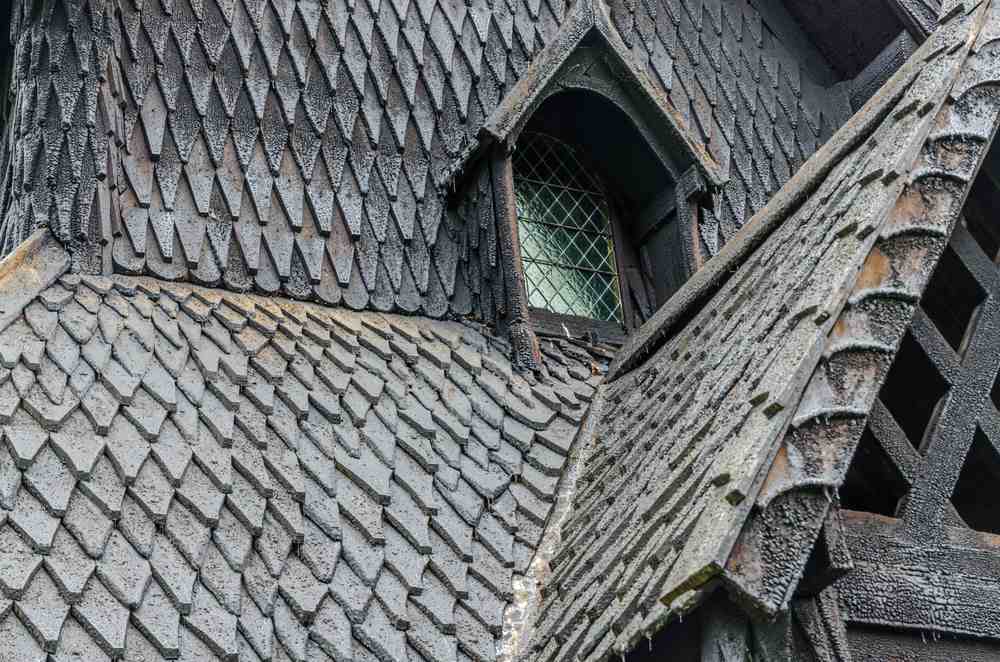 Window in Borgund Stave Church