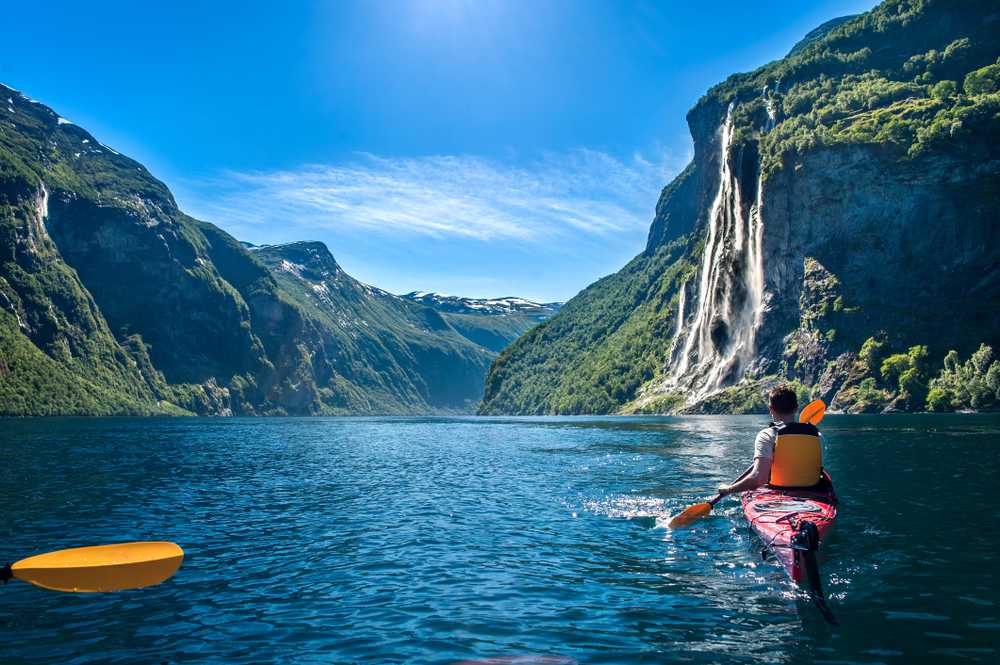 Kayaking in Seven Sister Waterfall