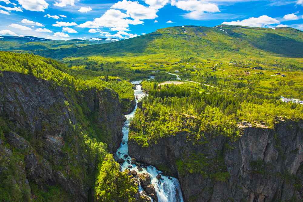 Voringsfossen Waterfall in Norway