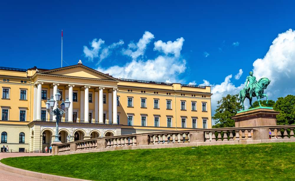 Royal Palace in Oslo in Norway